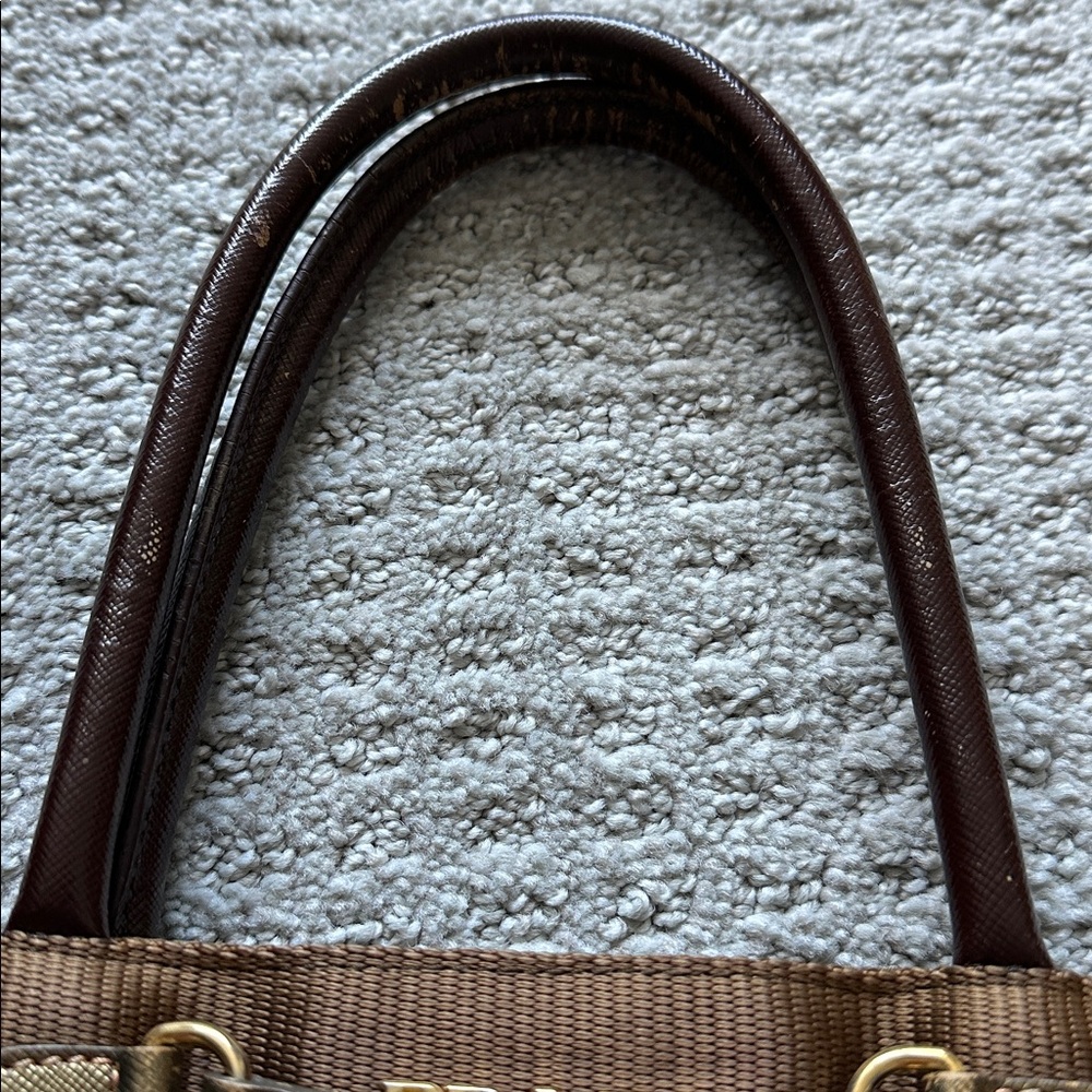 Authentic Prada Small Nylon Handbag - image 6